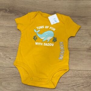Carter's Yellow Whale Bodysuit
